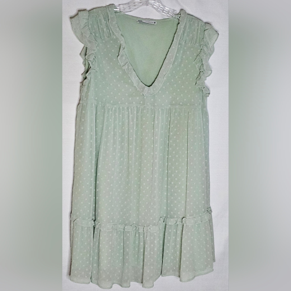 Zara Mint Green Babydoll Dress